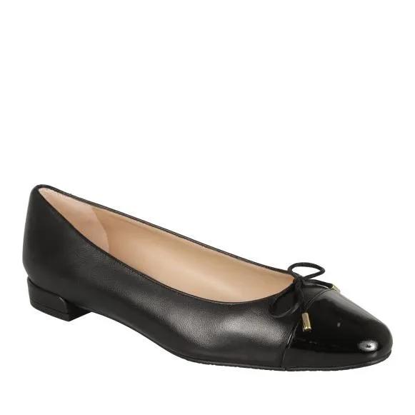 Stuart Weitzman Loafer - Black Almond Toe Ballerinas - Gr. 37 (EU) - in Schwarz - für Damen von Stuart Weitzman