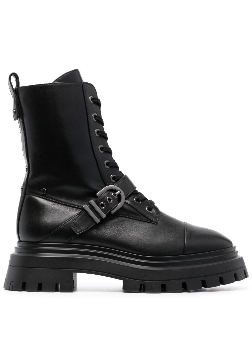 Stuart Weitzman Maverick Bedford Moto leather boots - Black von Stuart Weitzman