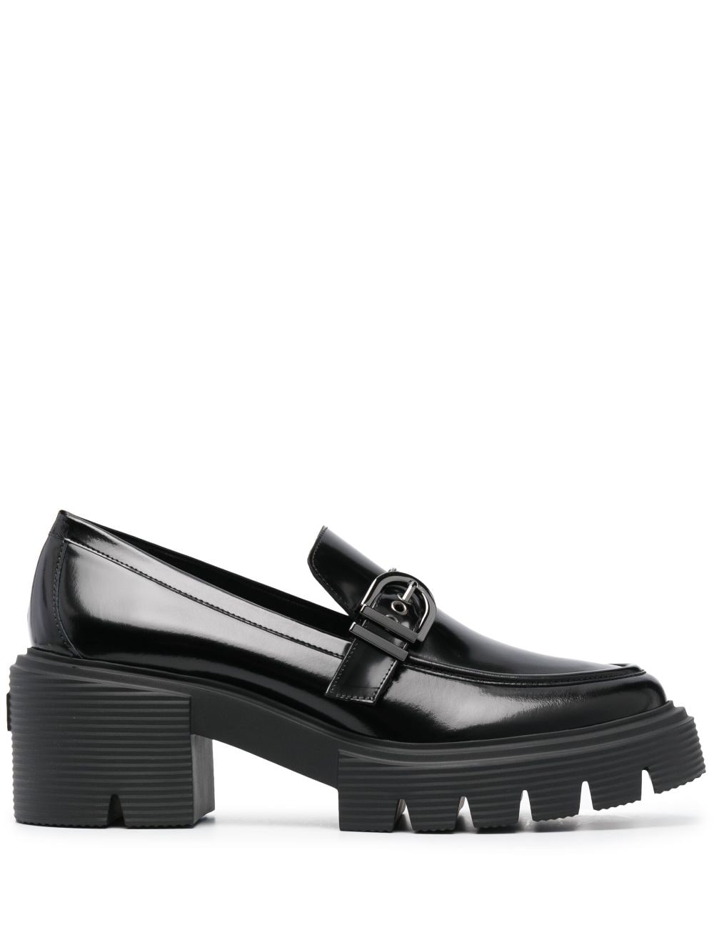 Stuart Weitzman Maverick Soho 75mm leather loafers - Black von Stuart Weitzman