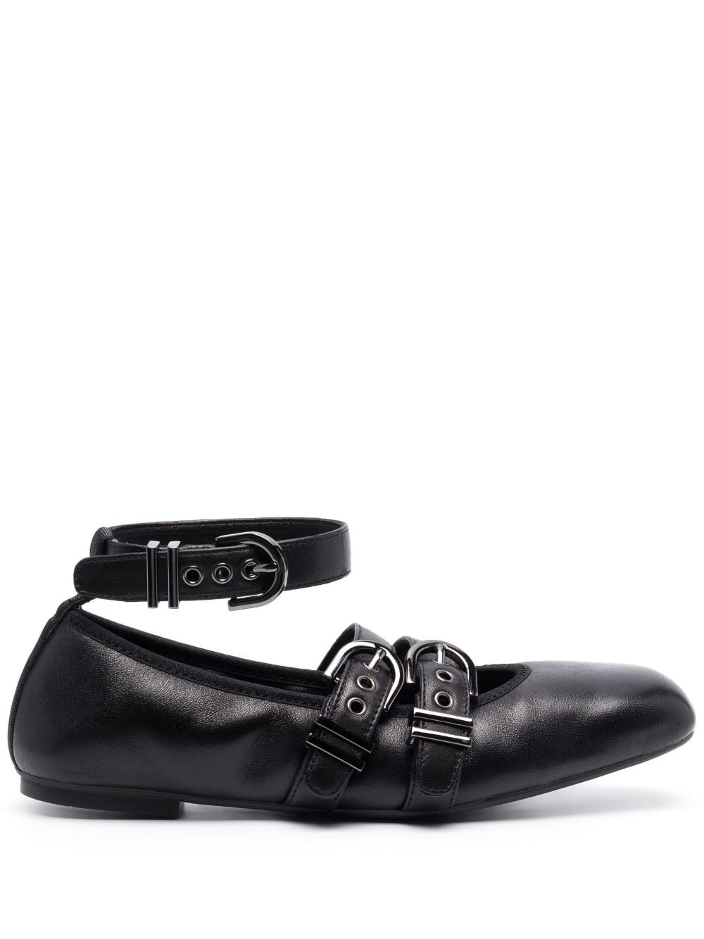 Stuart Weitzman Maverick leather ballerina shoes - Black von Stuart Weitzman