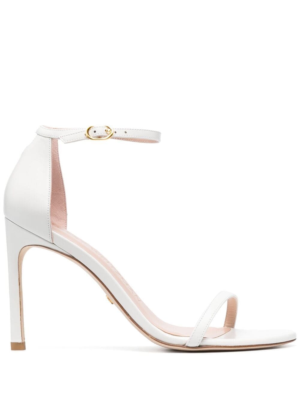 Stuart Weitzman Nudistsong 100mm high heel sandals - White von Stuart Weitzman