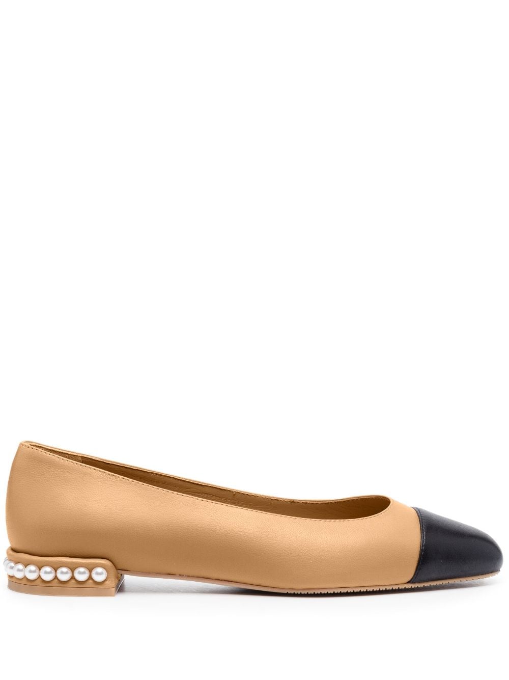 Stuart Weitzman Pearl contrasting-toecap ballerina shoes - Pink von Stuart Weitzman