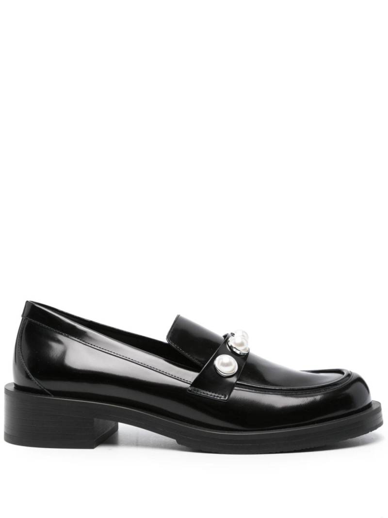 Stuart Weitzman Portia Bold embellished loafers - Black von Stuart Weitzman