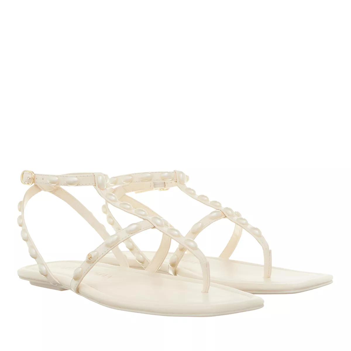 Stuart Weitzman Sandalen - Pearlita Flat Sandal - Gr. 36 (EU) - in Creme - für Damen von Stuart Weitzman