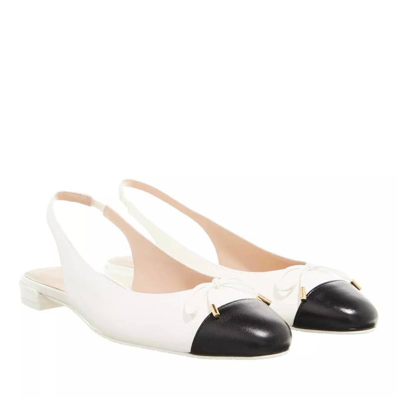 Stuart Weitzman Sandalen - Sleek Bow Slingback Flat - Gr. 36,5 (EU) - in Schwarz - für Damen von Stuart Weitzman