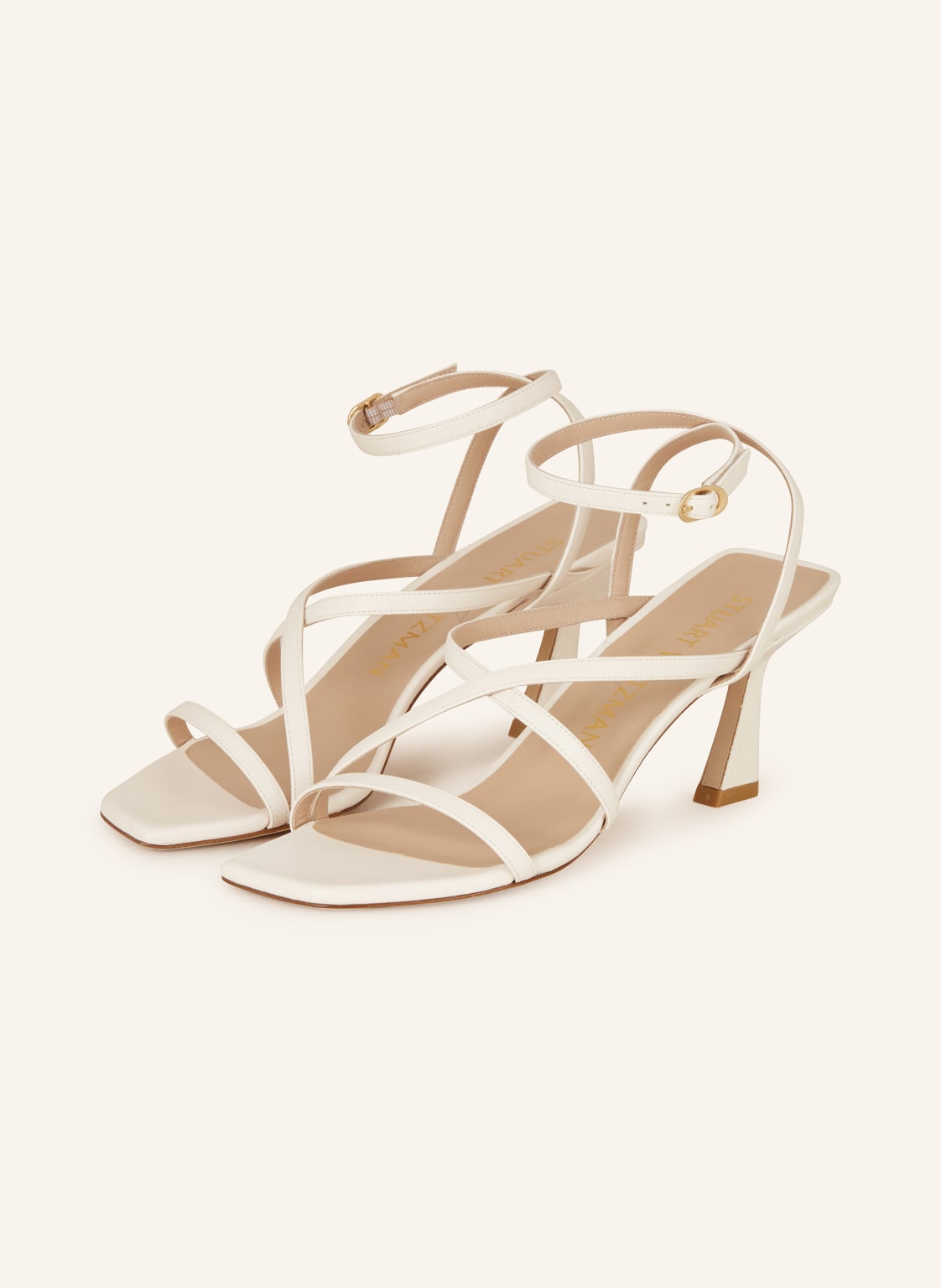 Stuart Weitzman Sandaletten Oasis 75 weiss von Stuart Weitzman