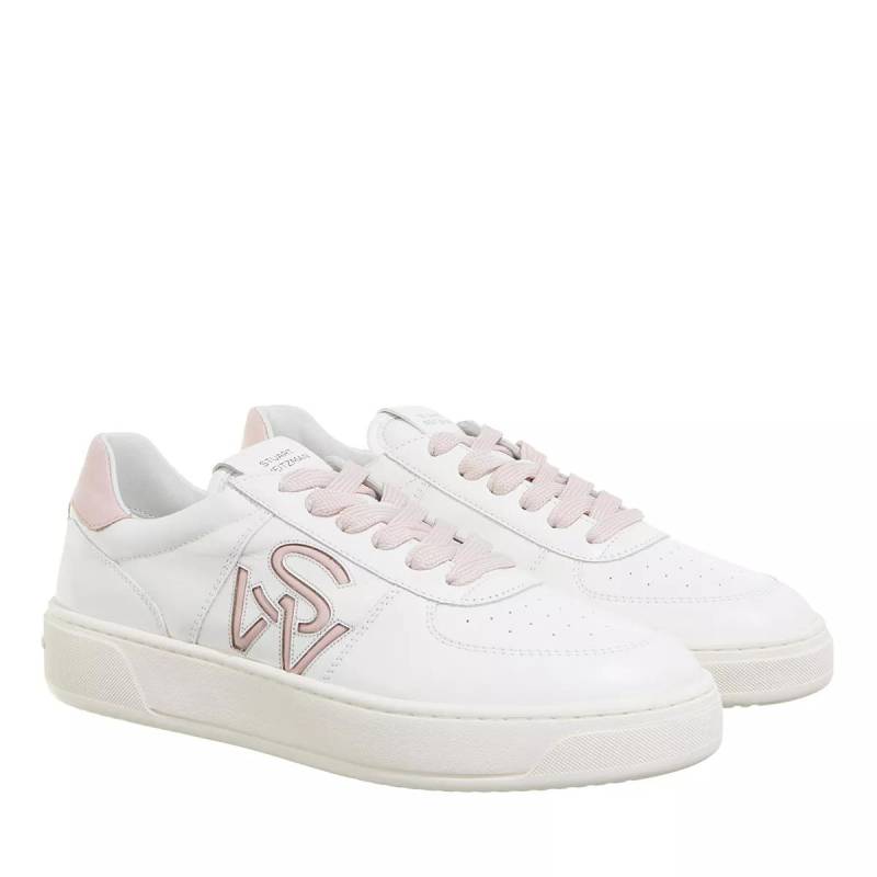 Stuart Weitzman Sneaker - SW COURTSIDE LOGO SNEAKER - Gr. 39 (EU) - in Weiß - für Damen von Stuart Weitzman