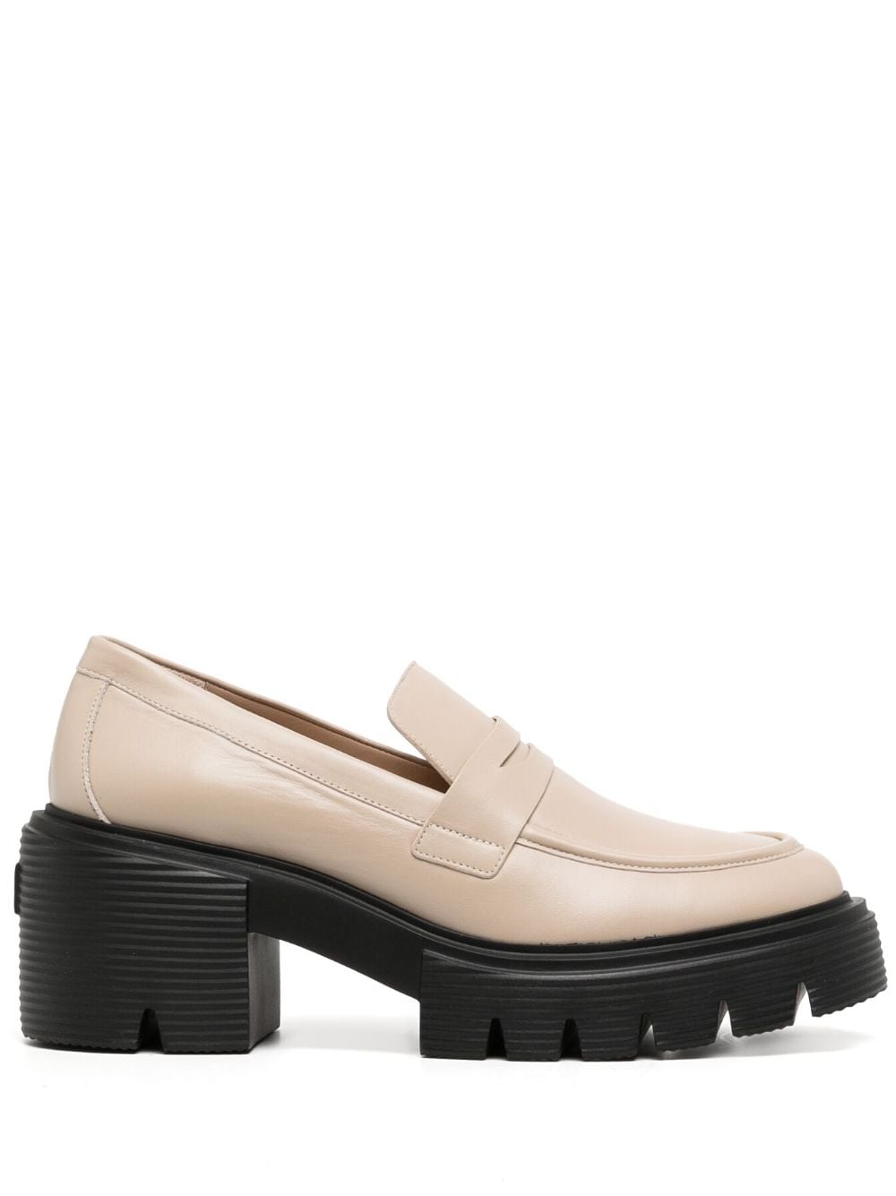 Stuart Weitzman Soho 70mm leather loafers - Neutrals von Stuart Weitzman