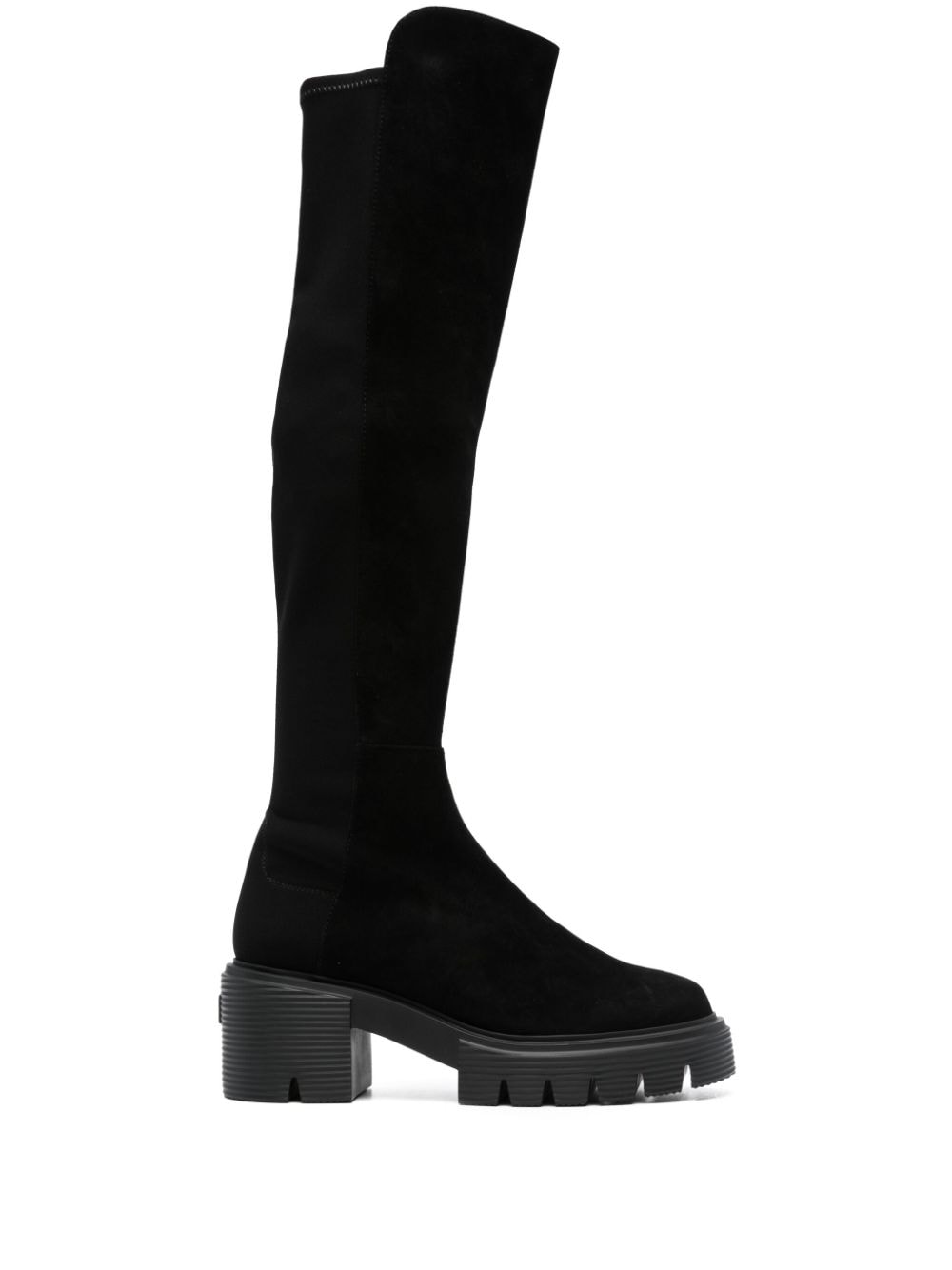 Stuart Weitzman Soho70mm suede knee-high boots - Black von Stuart Weitzman