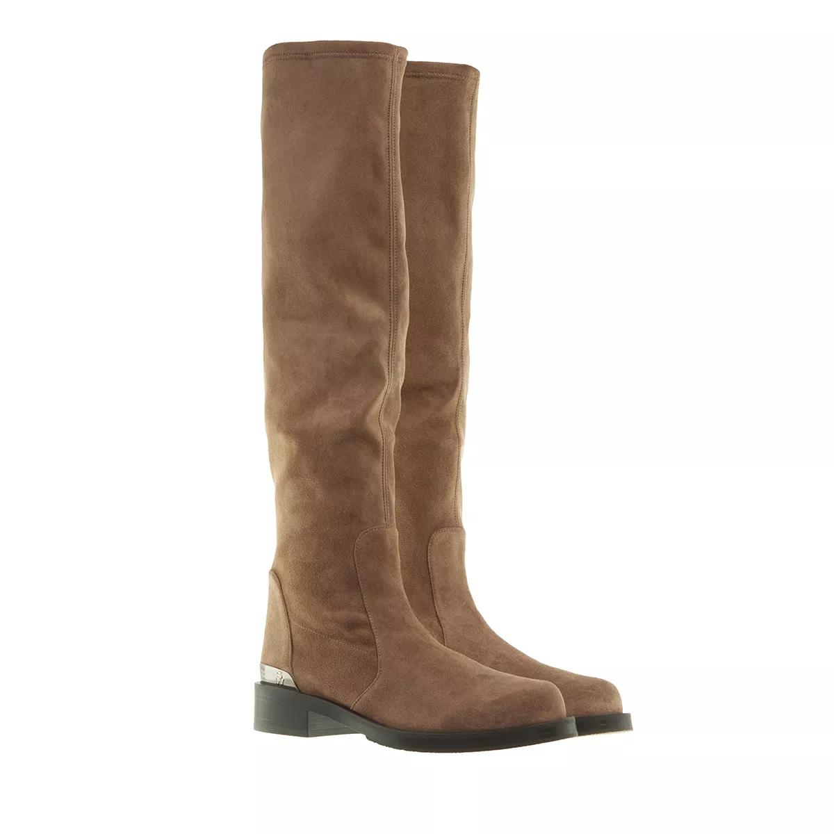 Stuart Weitzman Stiefel & Boots - Mercer Bold Sw Logo Slouch Boot - Gr. 41 (EU) - in Braun - für Damen von Stuart Weitzman