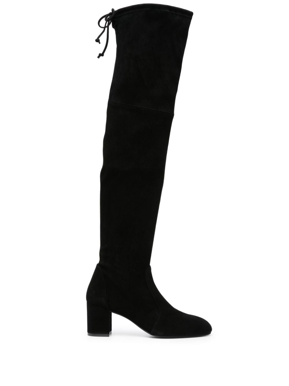 Stuart Weitzman Yulianaland 60mm tie-fastening suede boots - Black von Stuart Weitzman