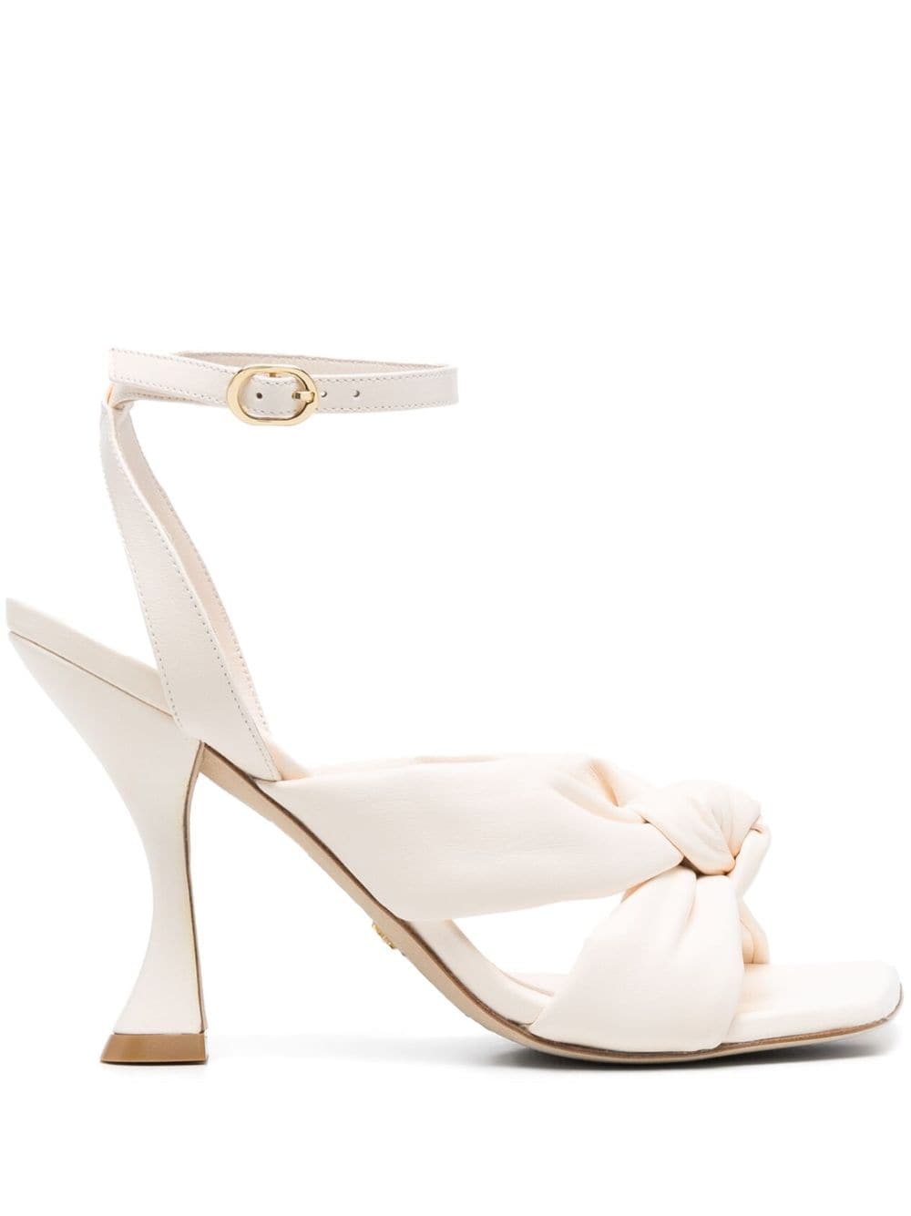 Stuart Weitzman knot-detail leather sandals - White von Stuart Weitzman