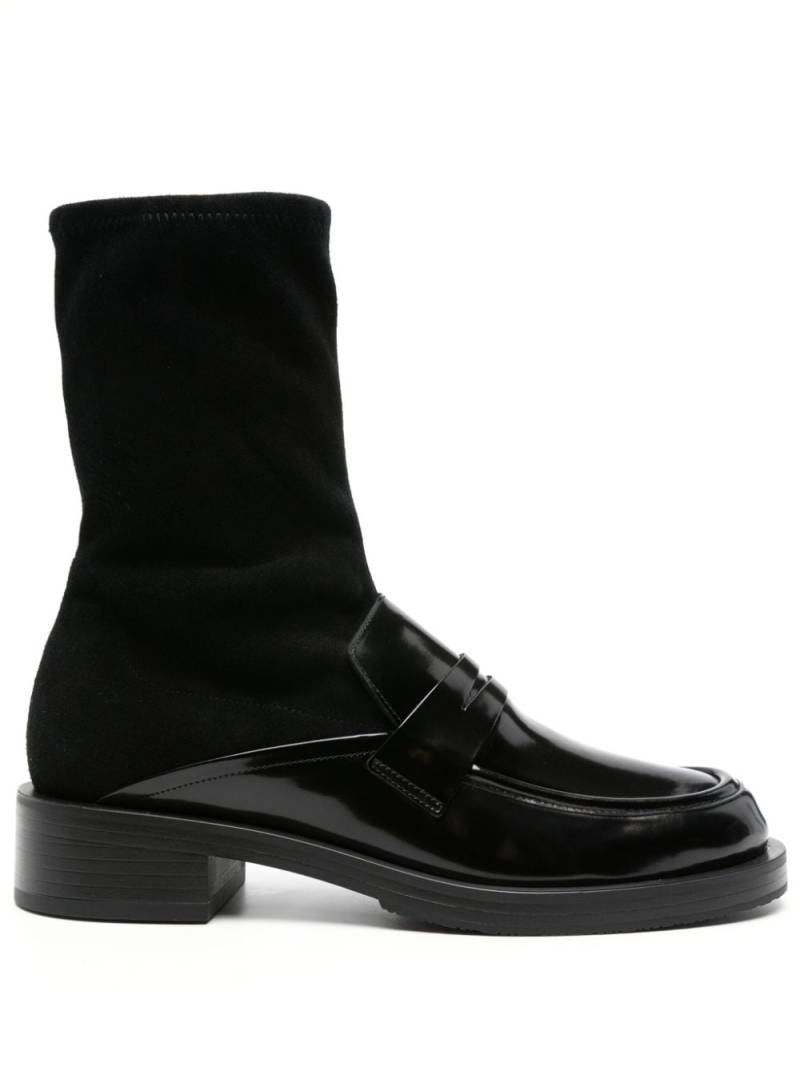 Stuart Weitzman panelled leather boots - Black von Stuart Weitzman