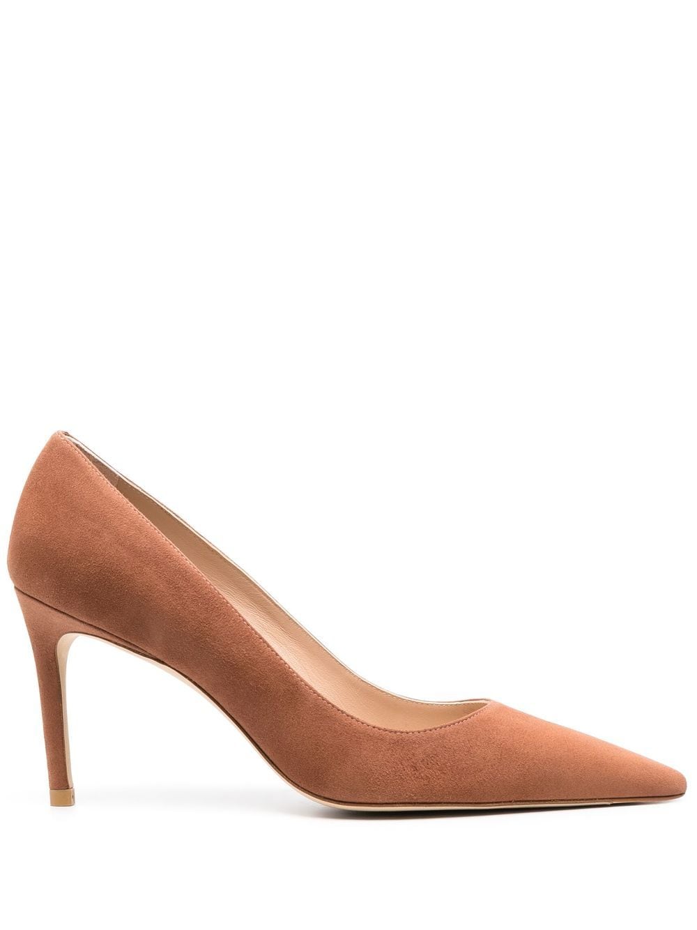 Stuart Weitzman pointed 85mm suede pumps - Neutrals von Stuart Weitzman