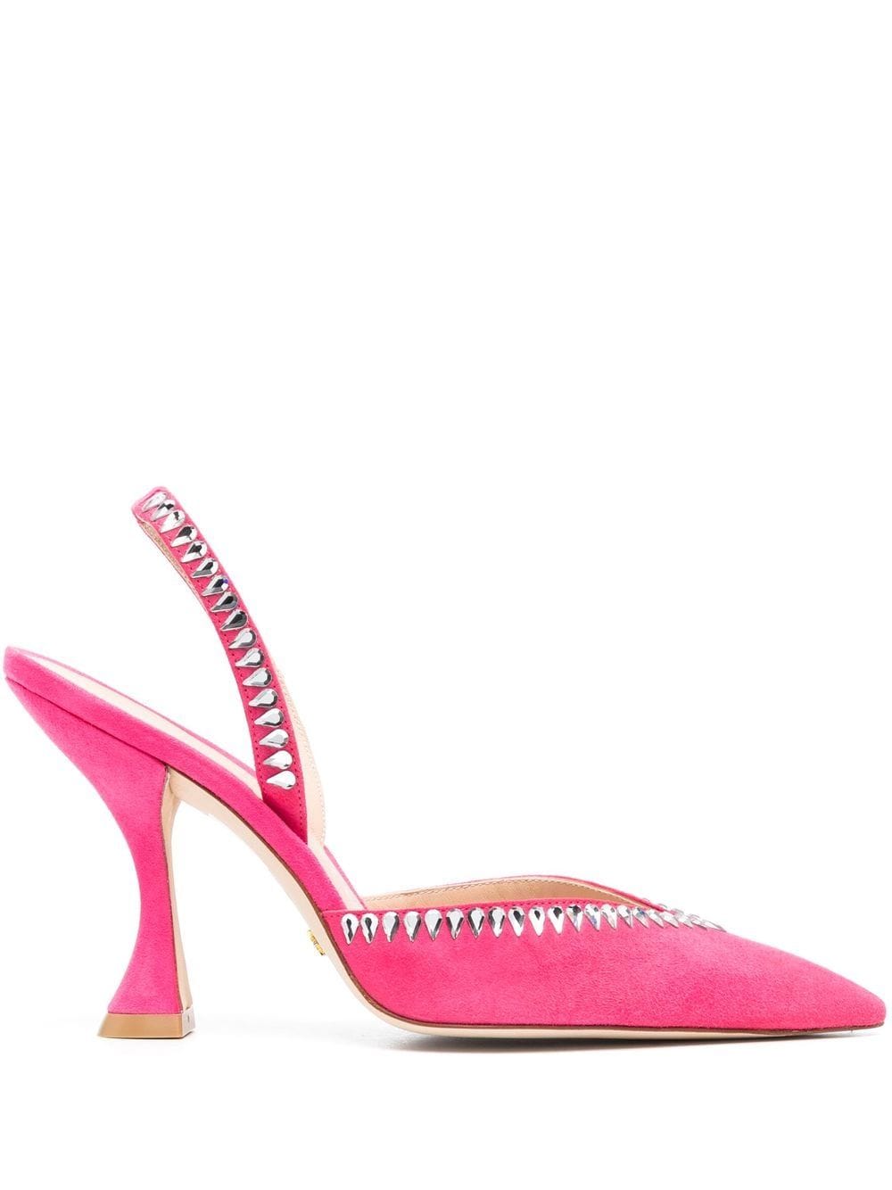 Stuart Weitzman rhinestone 105mm suede pumps - Pink von Stuart Weitzman