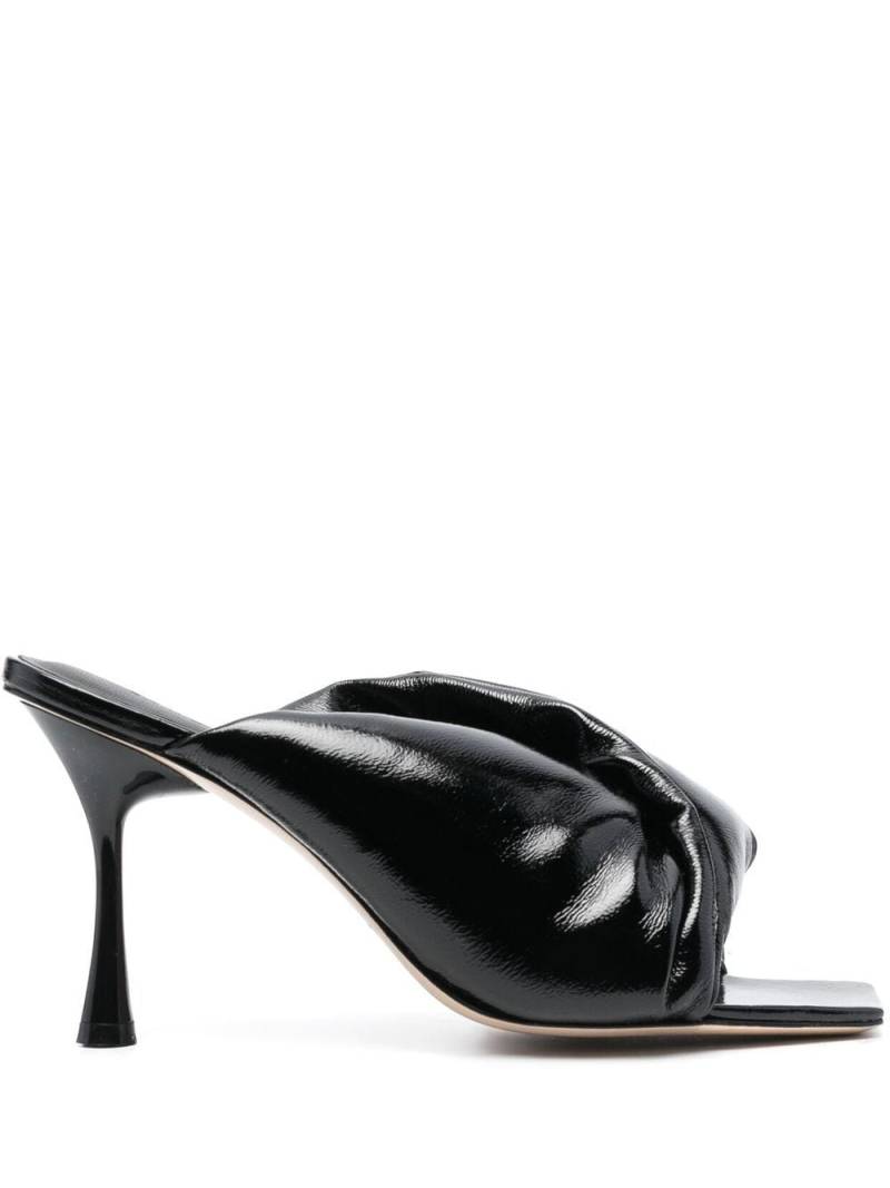 Studio Amelia Croissant 95mm leather mules - Black von Studio Amelia