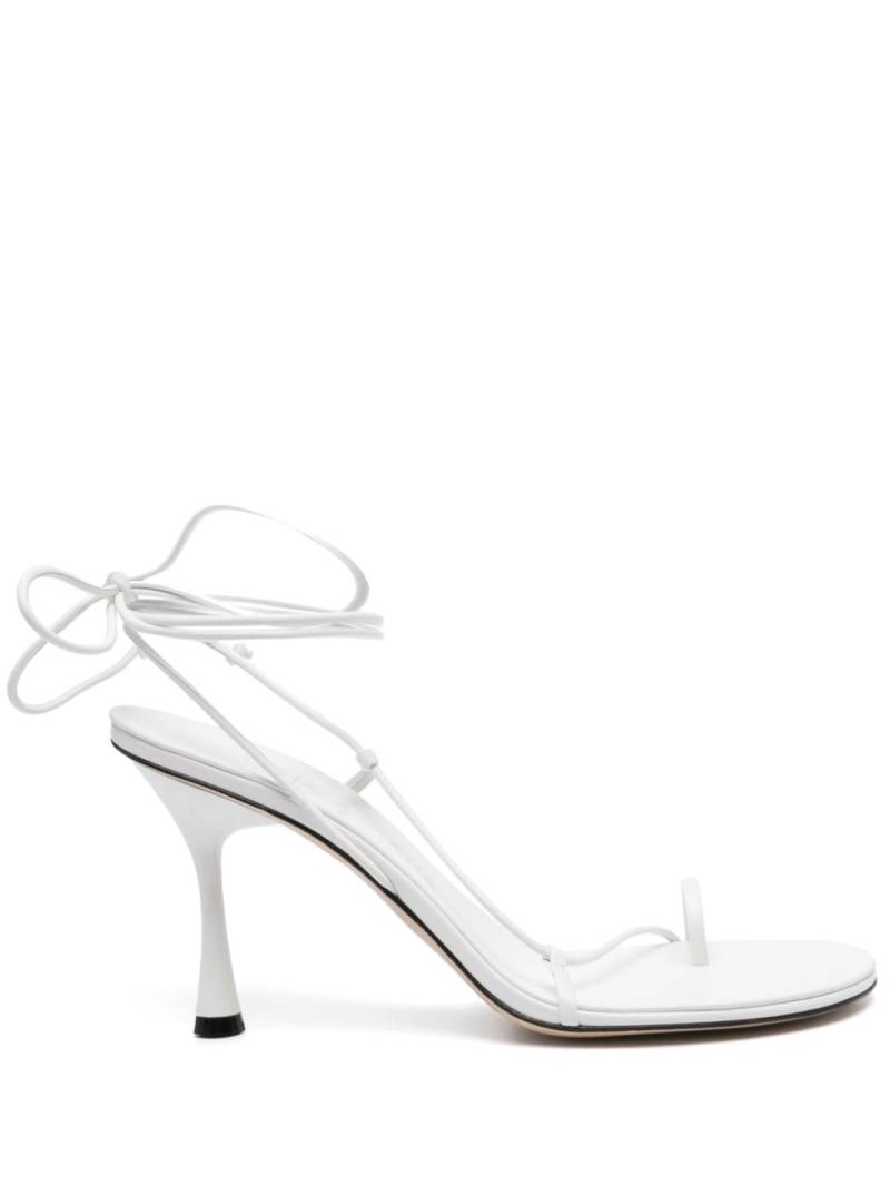 Studio Amelia Emily Wrap 90mm sandals - White von Studio Amelia