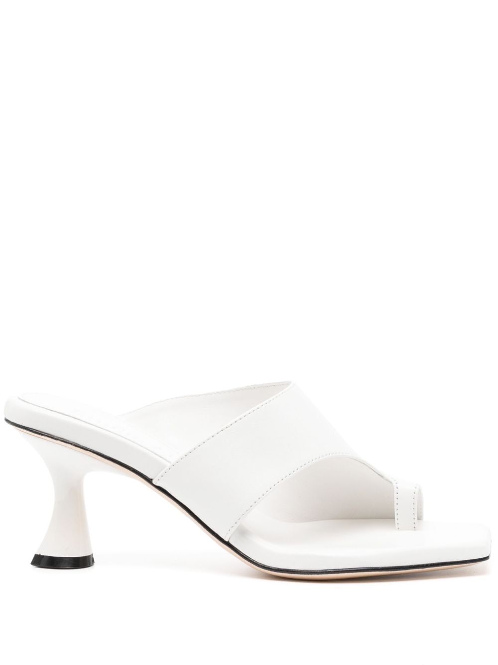 Studio Amelia Ida 70mm leather mules - White von Studio Amelia