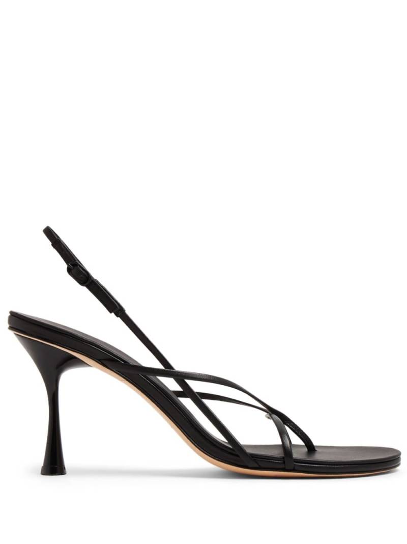 Studio Amelia Wishbone 90mm leather sandals - Black von Studio Amelia