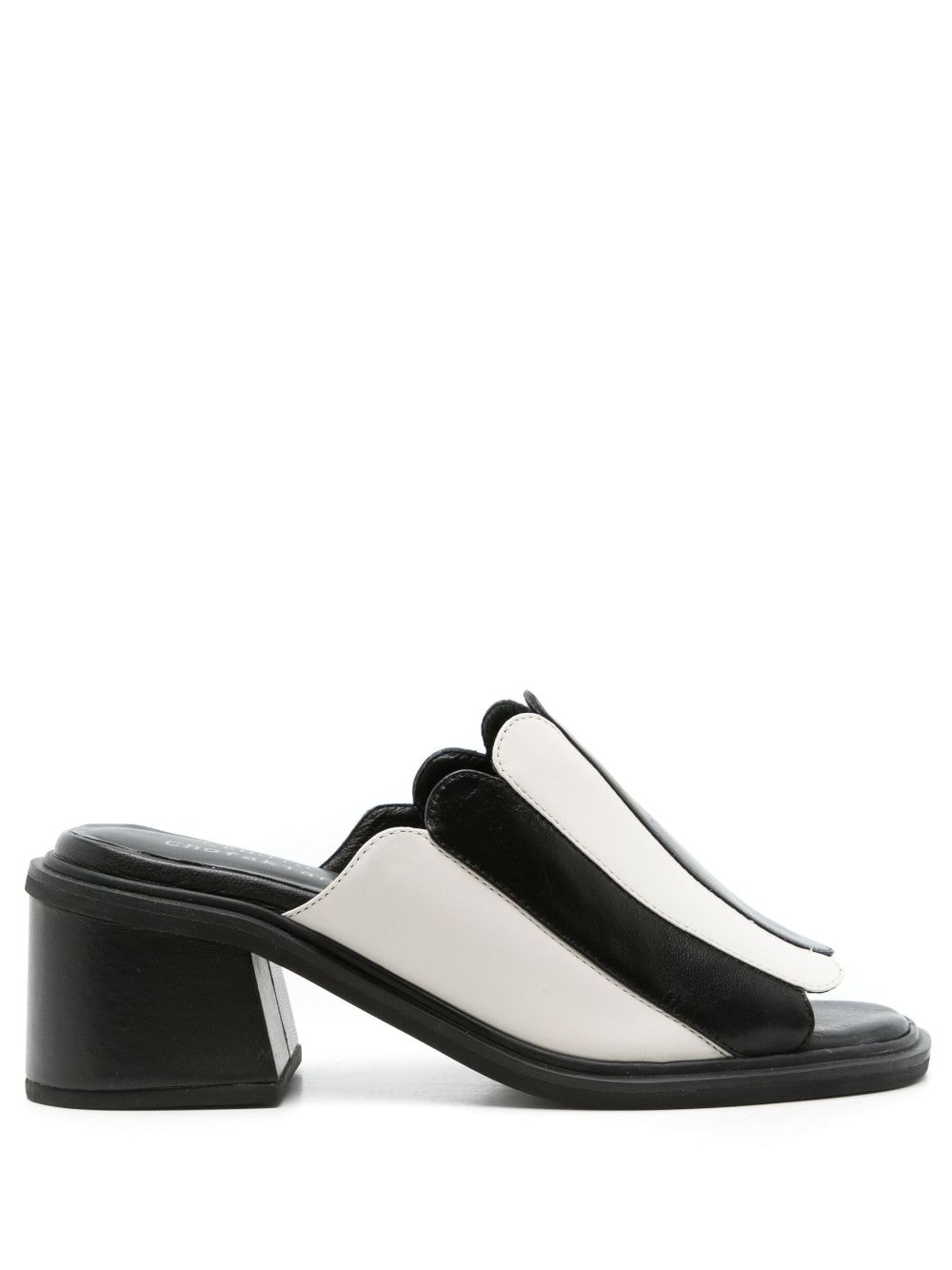 Studio Chofakian Studio 125 40mm leather mules - Black von Studio Chofakian