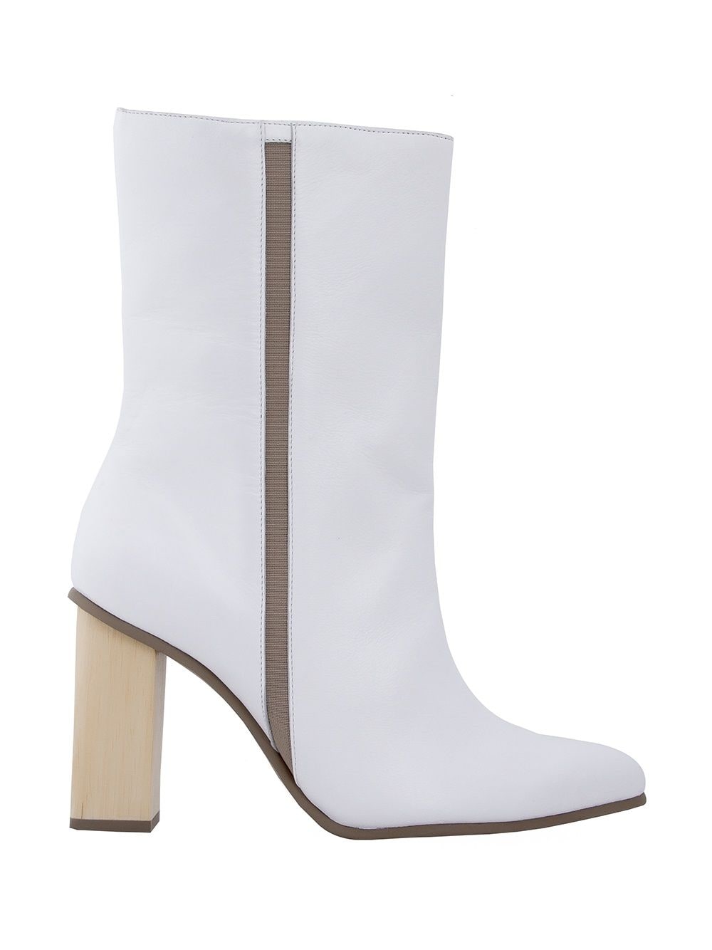 Studio Chofakian chunky heel boots - White von Studio Chofakian