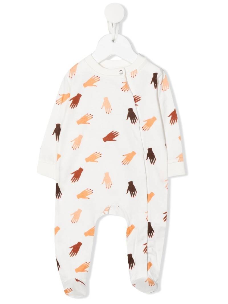 Studio Clay Hands-print organic-cotton pyjamas - White von Studio Clay