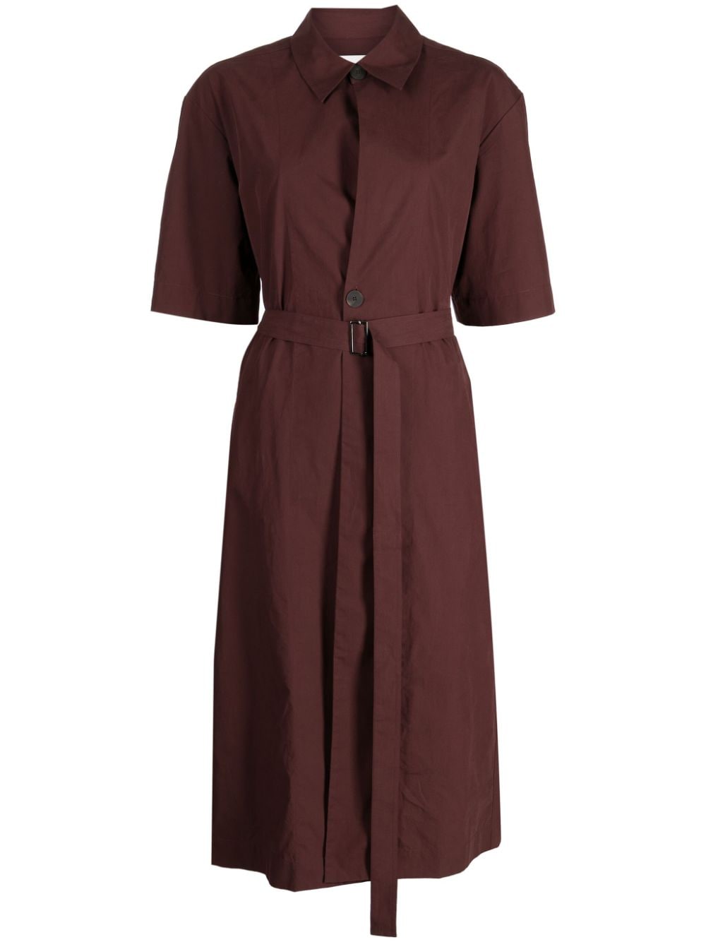 Studio Nicholson Lugana Wrapover shirtdress - Brown von Studio Nicholson