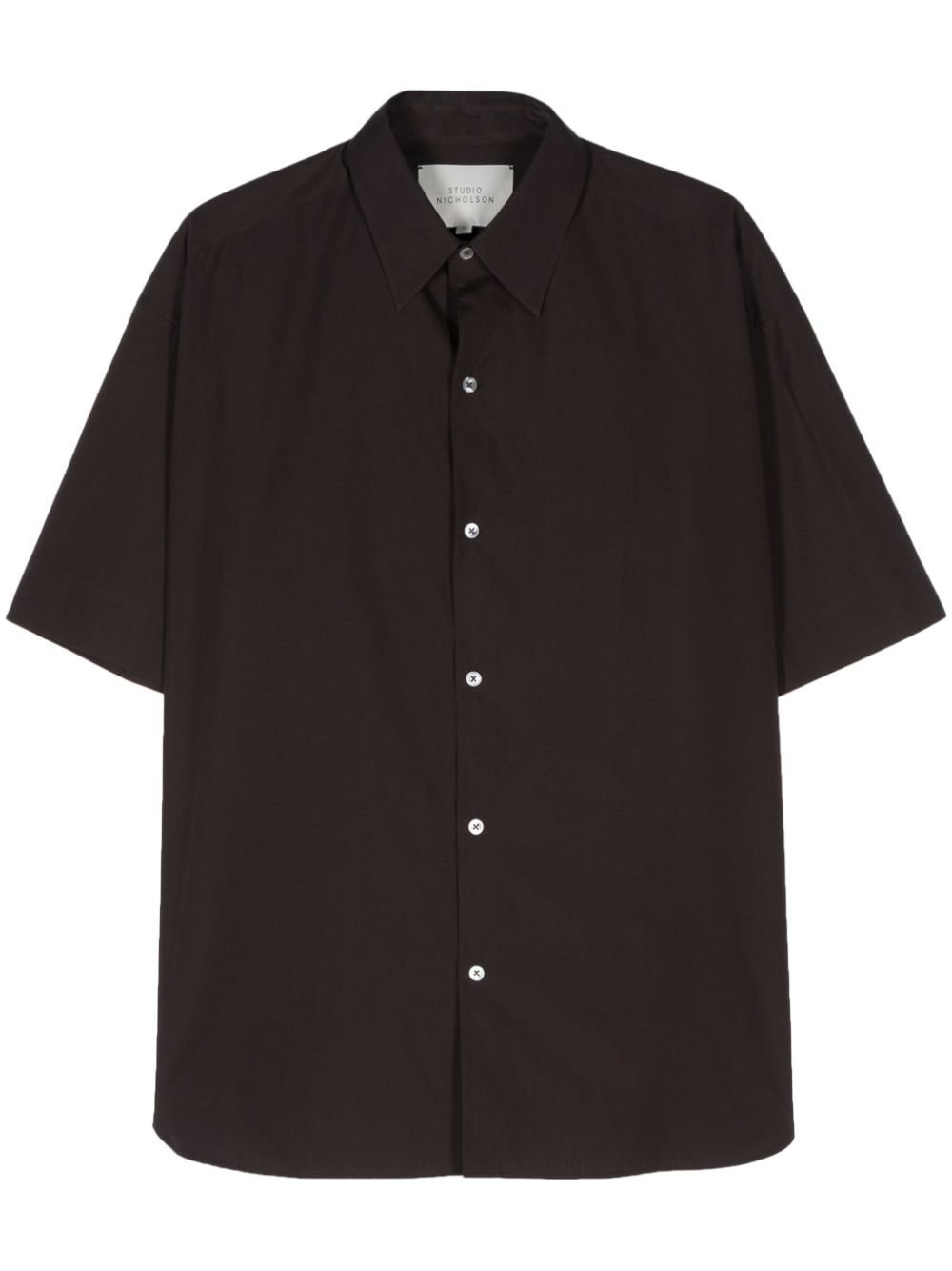 Studio Nicholson Sonoro poplin shirt - Black von Studio Nicholson