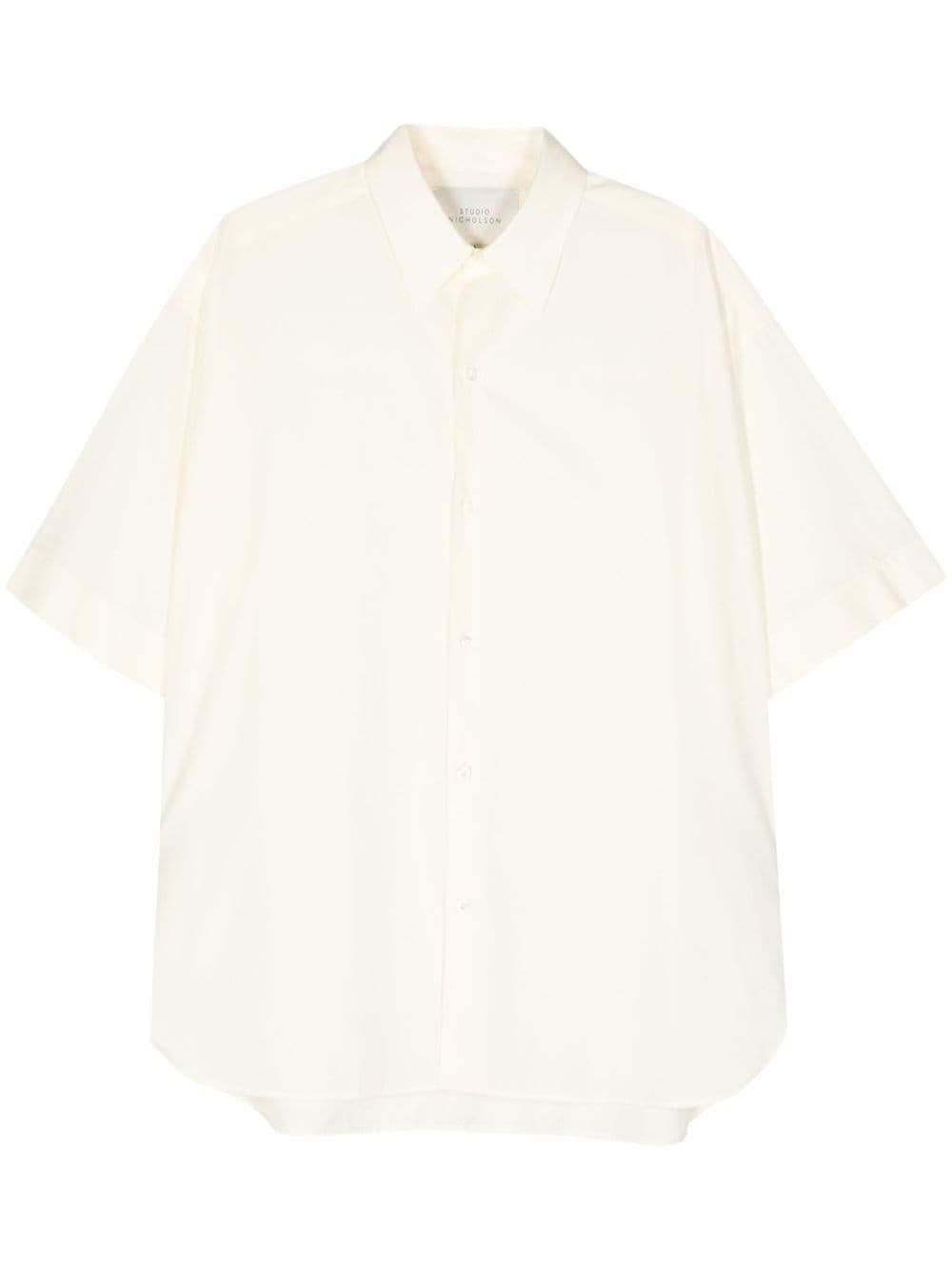 Studio Nicholson poplin short-sleeved shirt - Yellow von Studio Nicholson