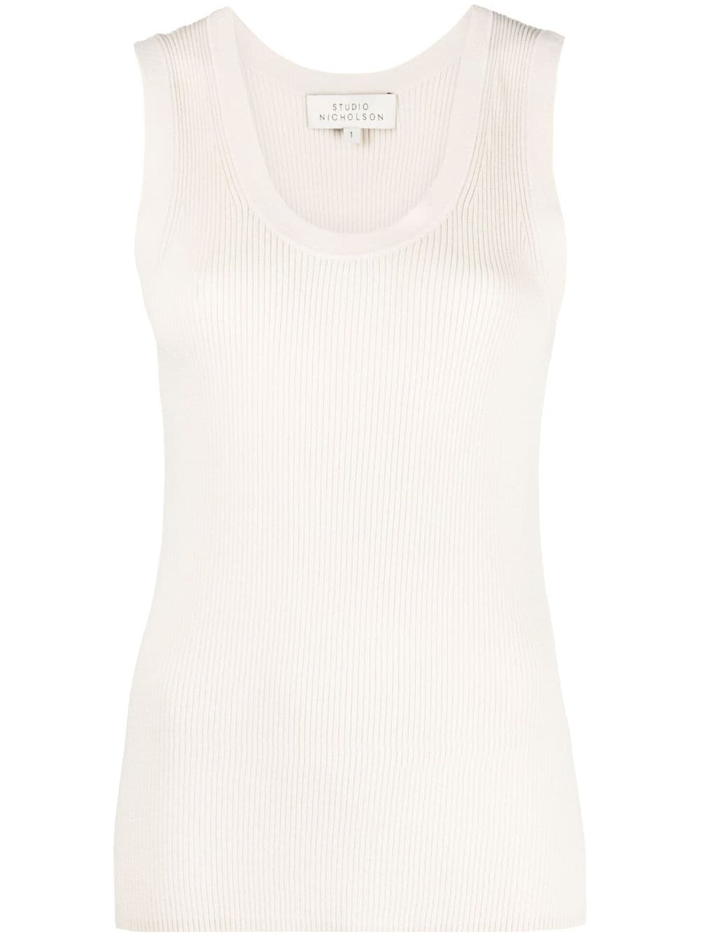 Studio Nicholson ribbed-knit tank top - Neutrals von Studio Nicholson