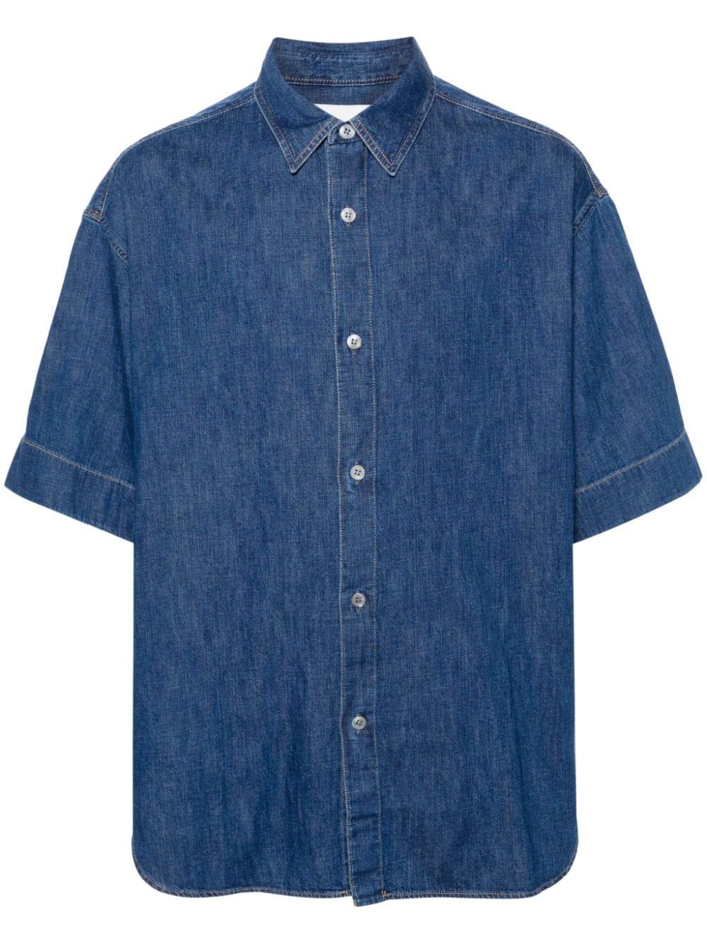 Studio Nicholson short-sleeves denim shirt - Blue von Studio Nicholson