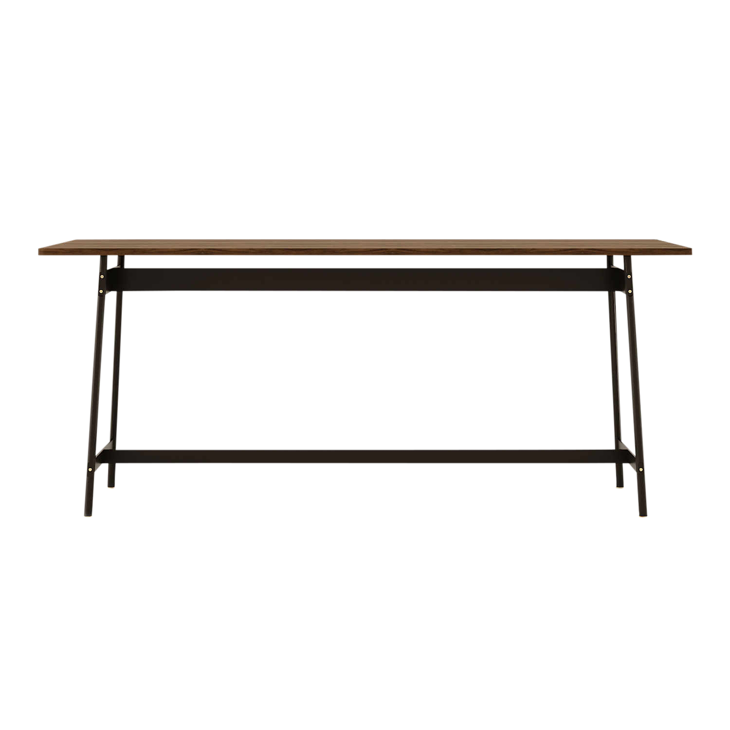 ANY-UP Stehtisch, Tischplatte schwarznuss mit splintanteil lackiert, Grösse l. 220 x b. 80 cm ANY-UP Stehtisch, Tischplatte schwarznuss mit splintanteil lackiert, Grösse l. 220 x b. 80 cm von Studio by Mobimex