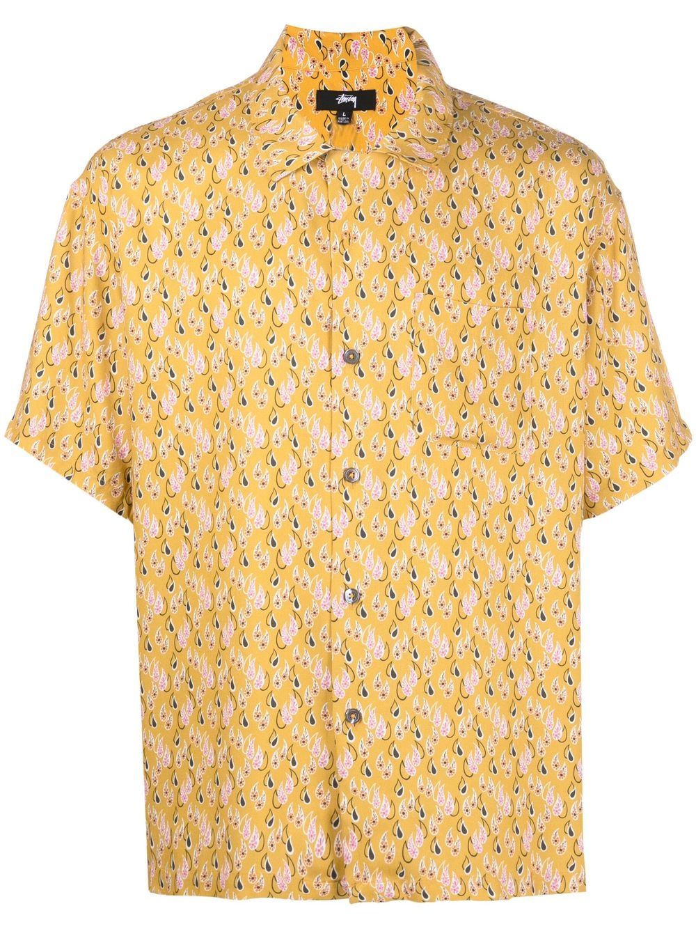 Stüssy paisley short-sleeve shirt - Yellow von Stüssy