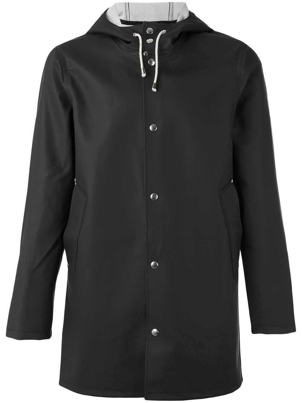 Stutterheim Stockholm hooded jacket - Black von Stutterheim