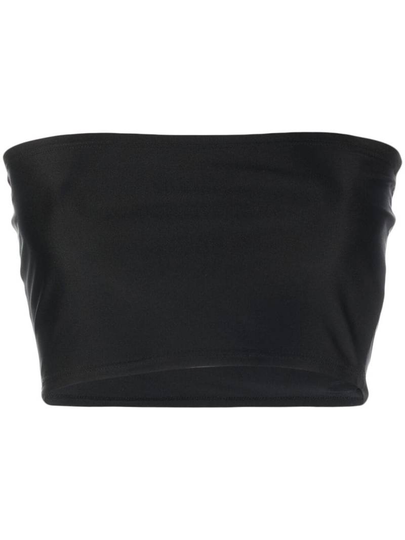 STYLAND bandeau crop top - Black von STYLAND