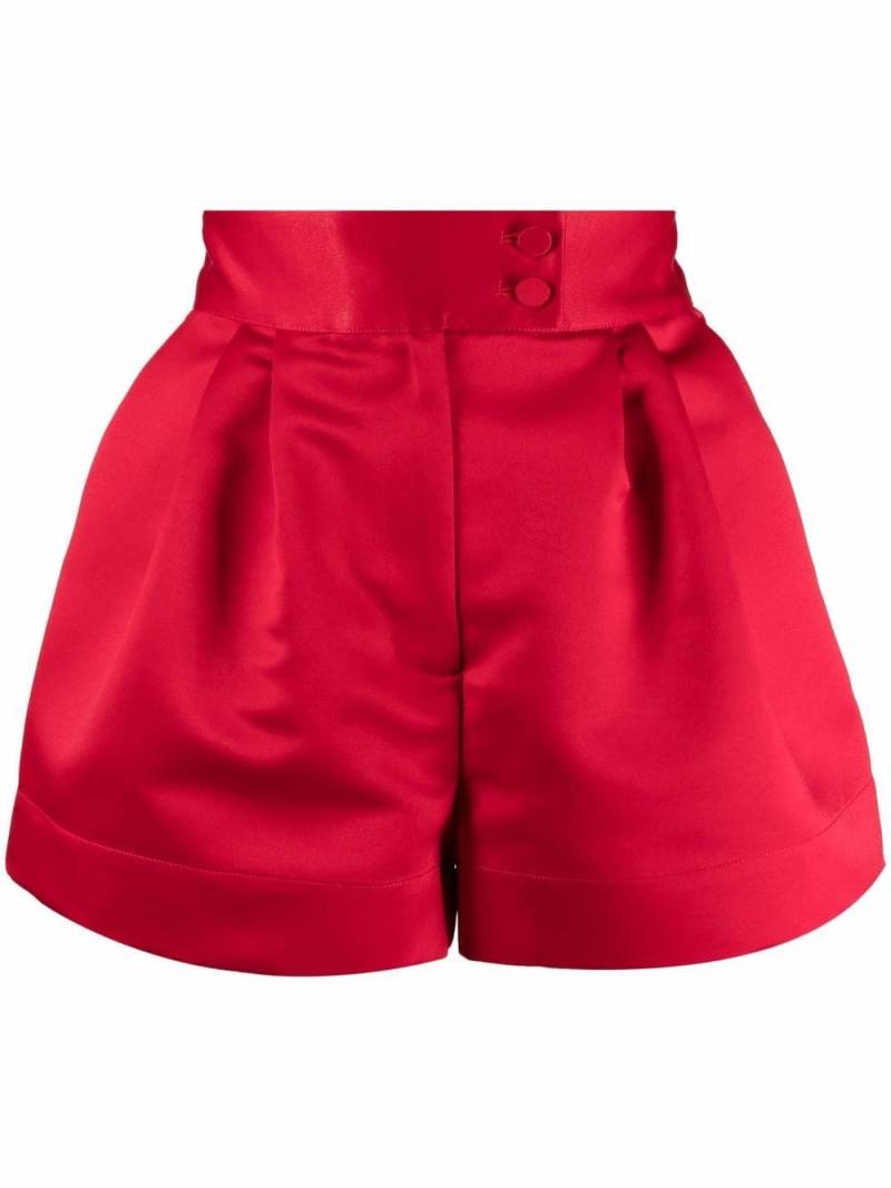 STYLAND high-waisted satin shorts - Red von STYLAND