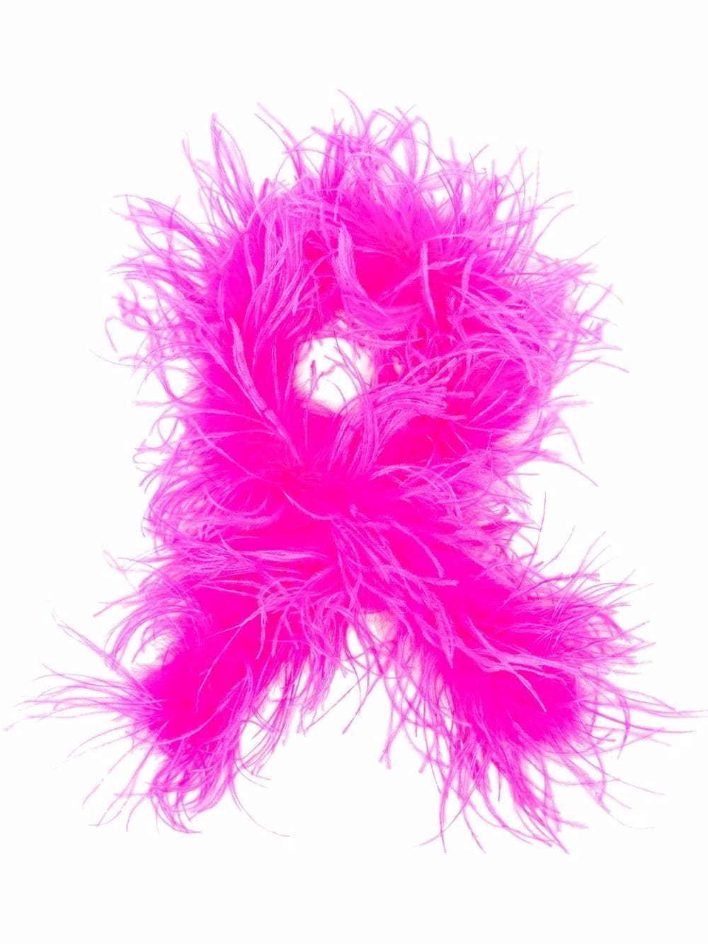 STYLAND feather embellished scarf - Pink von STYLAND