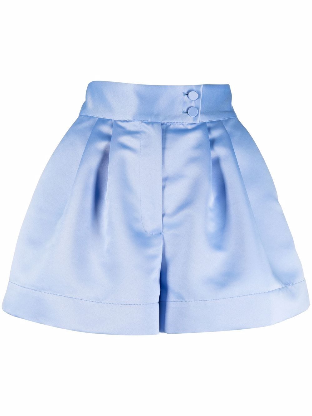 STYLAND satin tailored shorts - Blue von STYLAND
