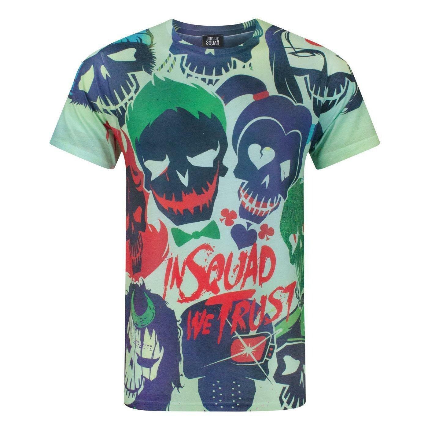 In Squad We Trust Tshirt Herren Multicolor XL von Suicide Squad