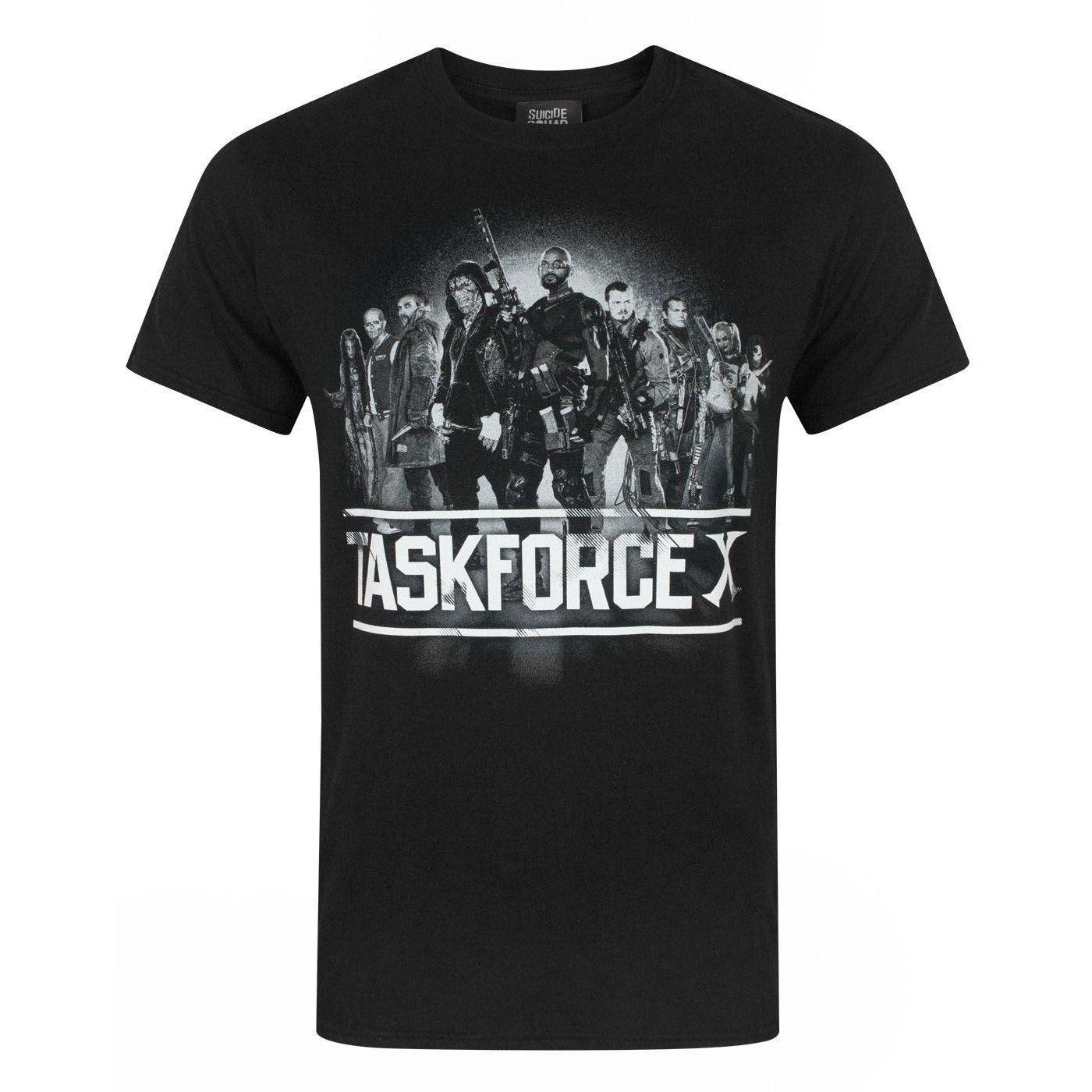 Offizielles Task Force X Tshirt Herren Schwarz XXL von Suicide Squad