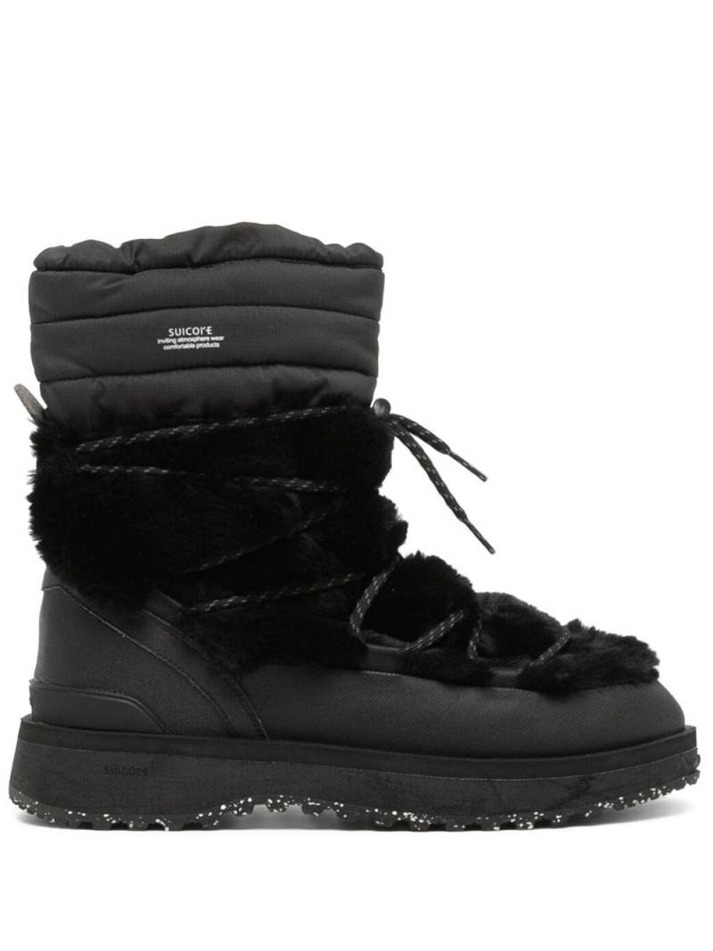 Suicoke BOWER quilted snow boots - Black von Suicoke