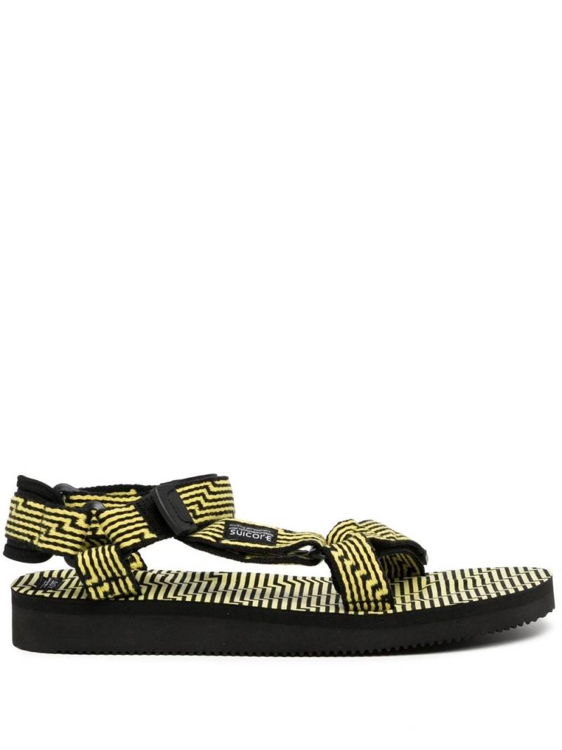 Suicoke DEPA geometric-pattern sandals - Black von Suicoke