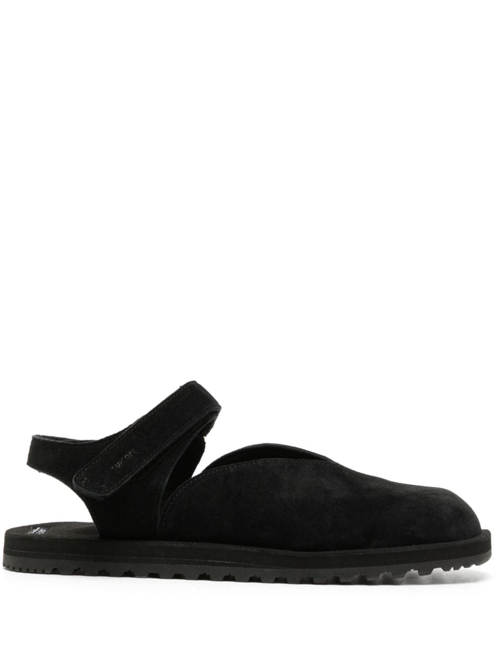 Suicoke Odea logo-embossed leather sandals - Black von Suicoke