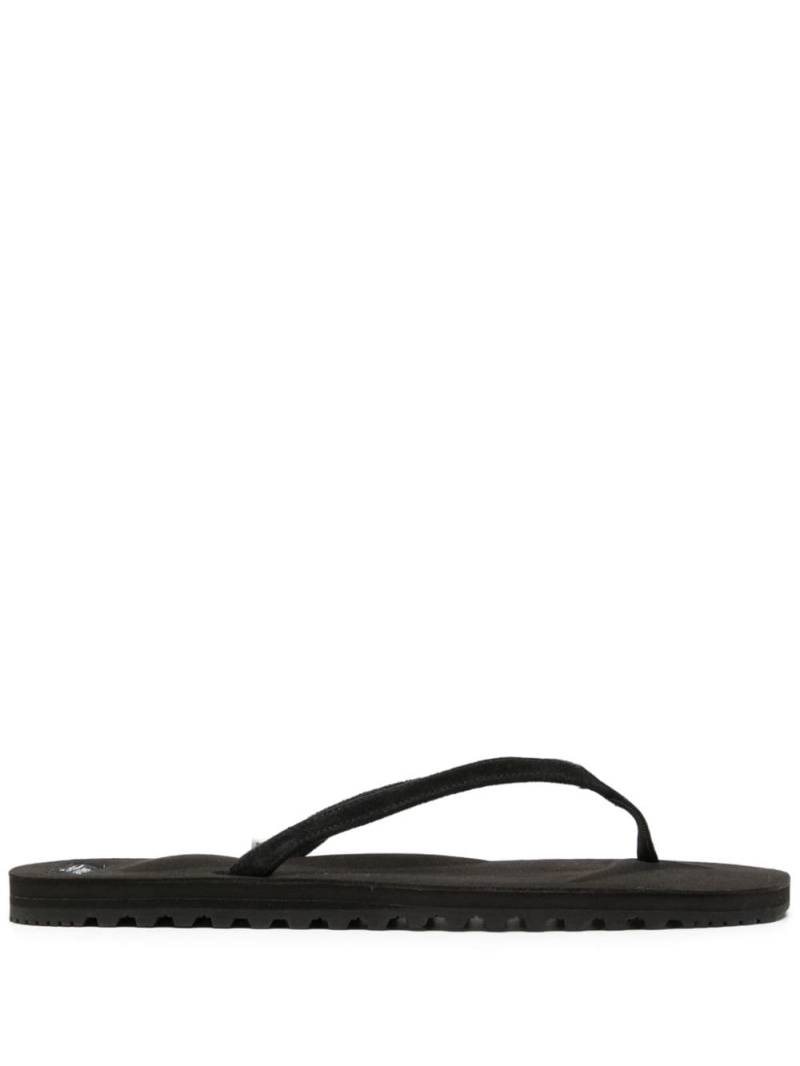 Suicoke Tono-4 leather flip flops - Black von Suicoke