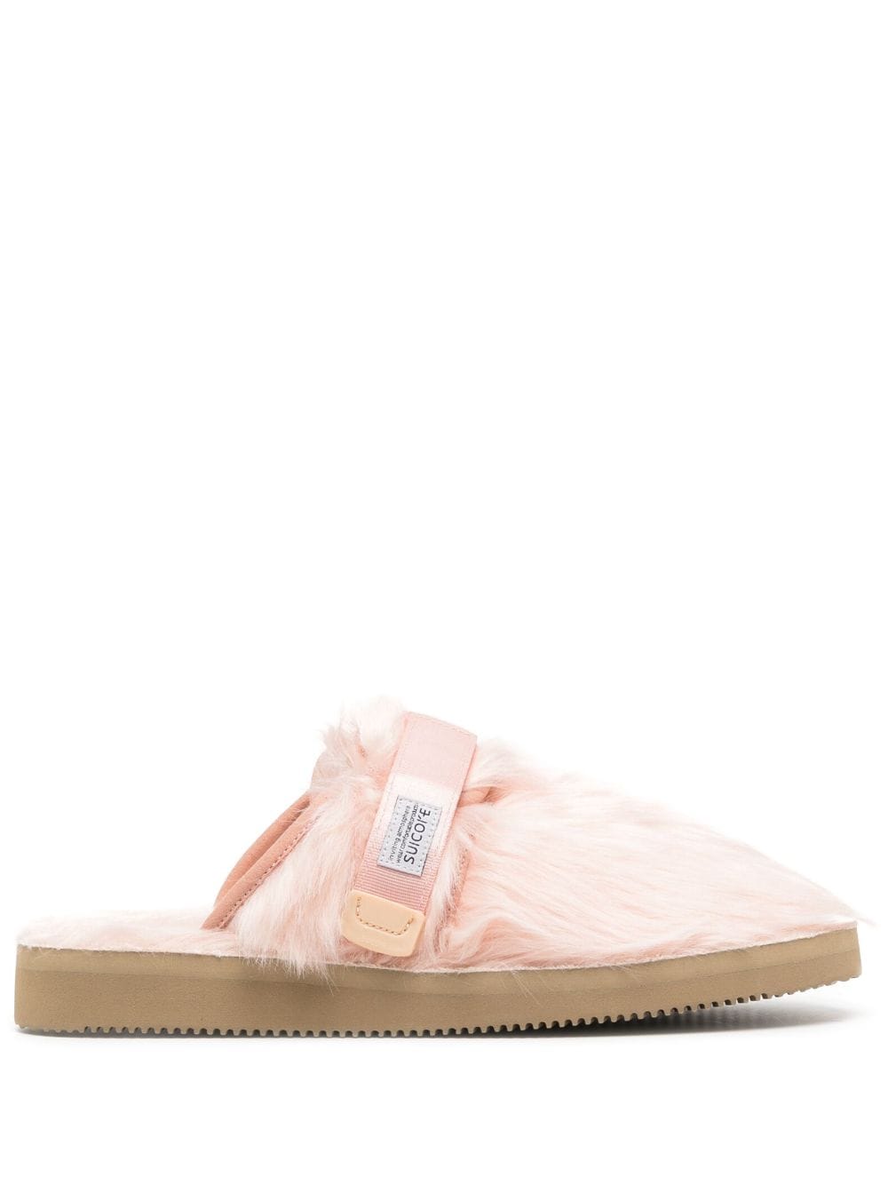 Suicoke Zavo-2eu faux-fur slippers - Pink von Suicoke