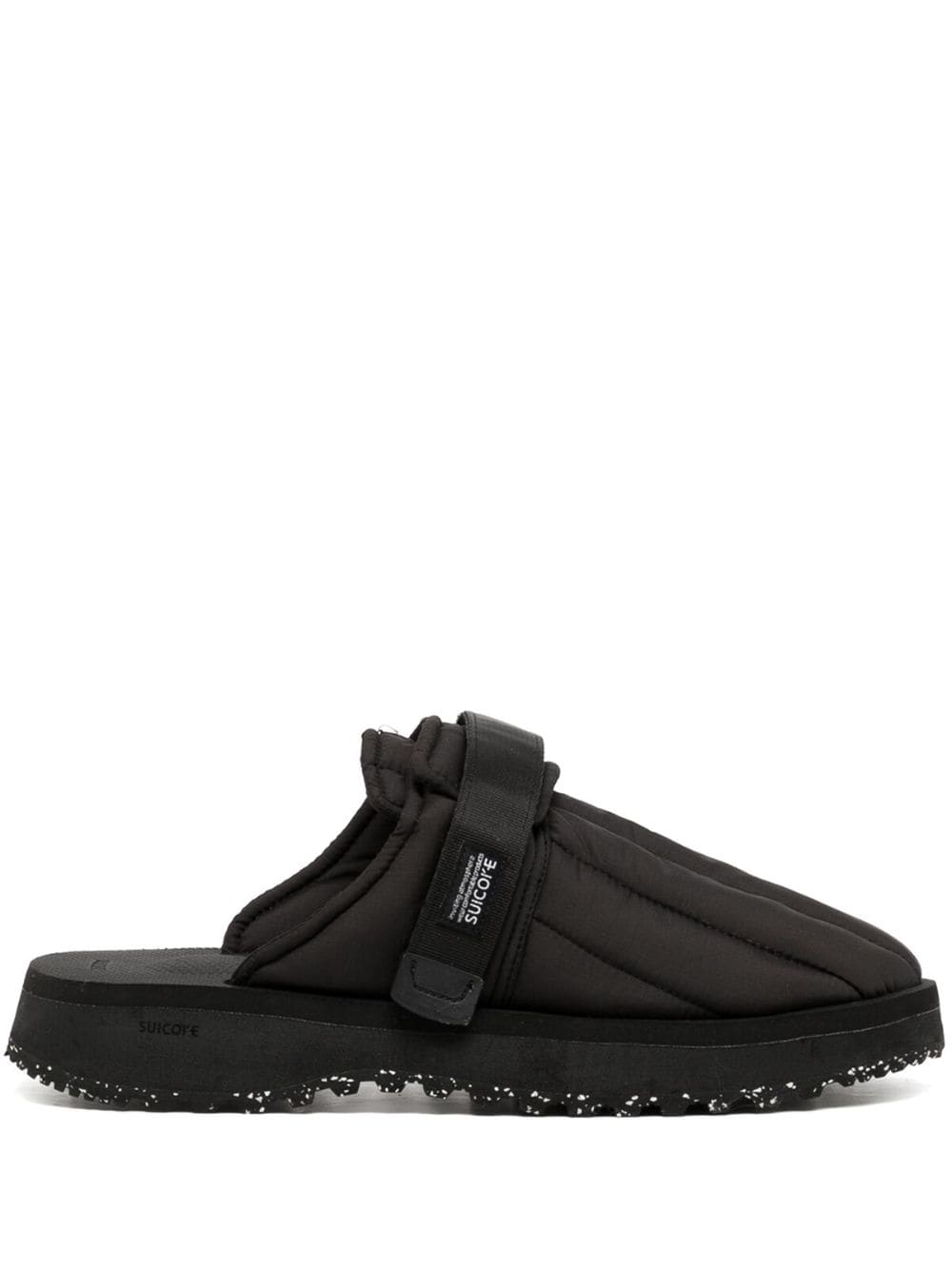 Suicoke Zavo quilted round-toe slippers - Black von Suicoke