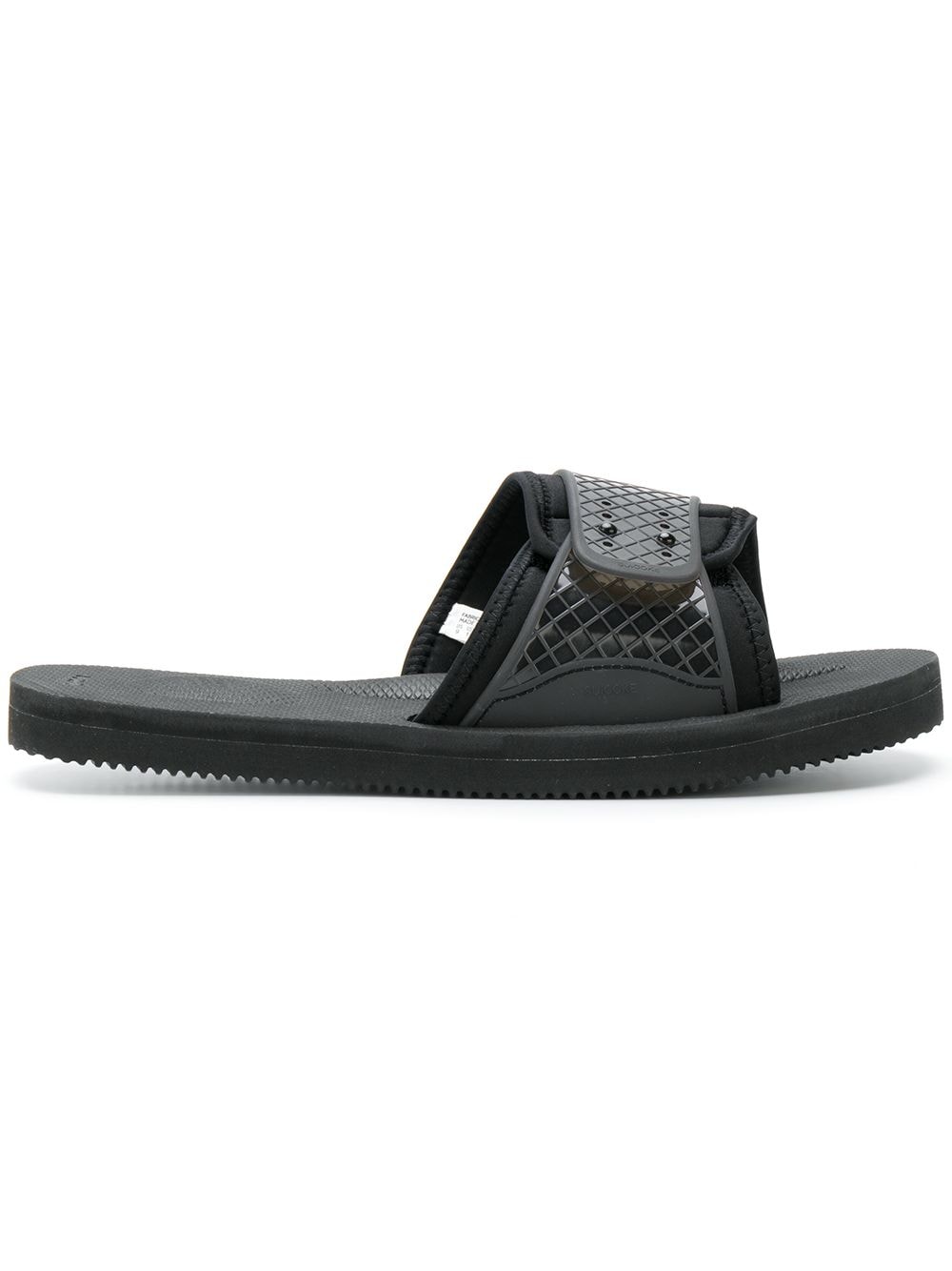 Suicoke adjustable wrap-front slides - Black von Suicoke