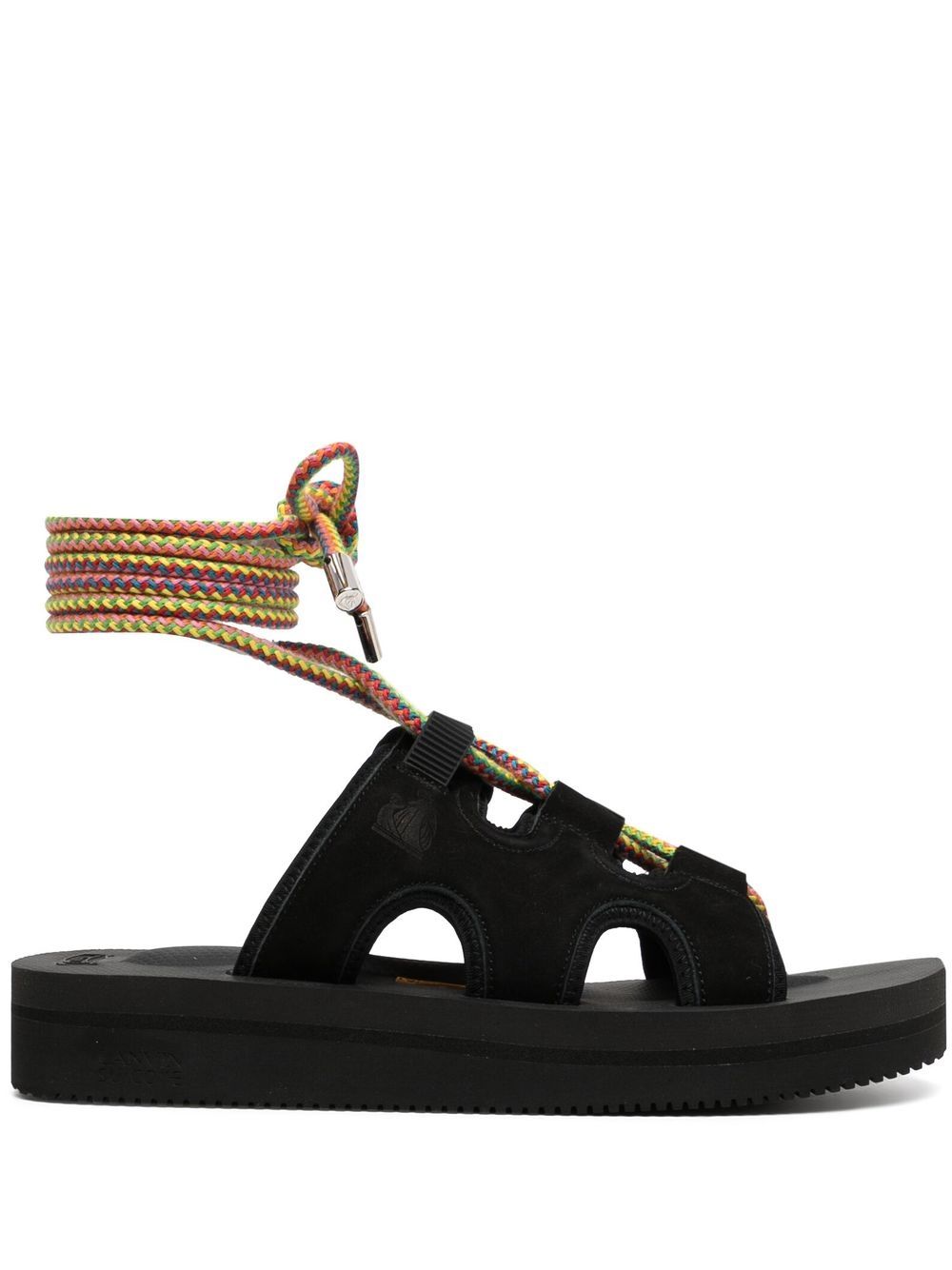 Suicoke cut-out ankle strap sandals - Black von Suicoke