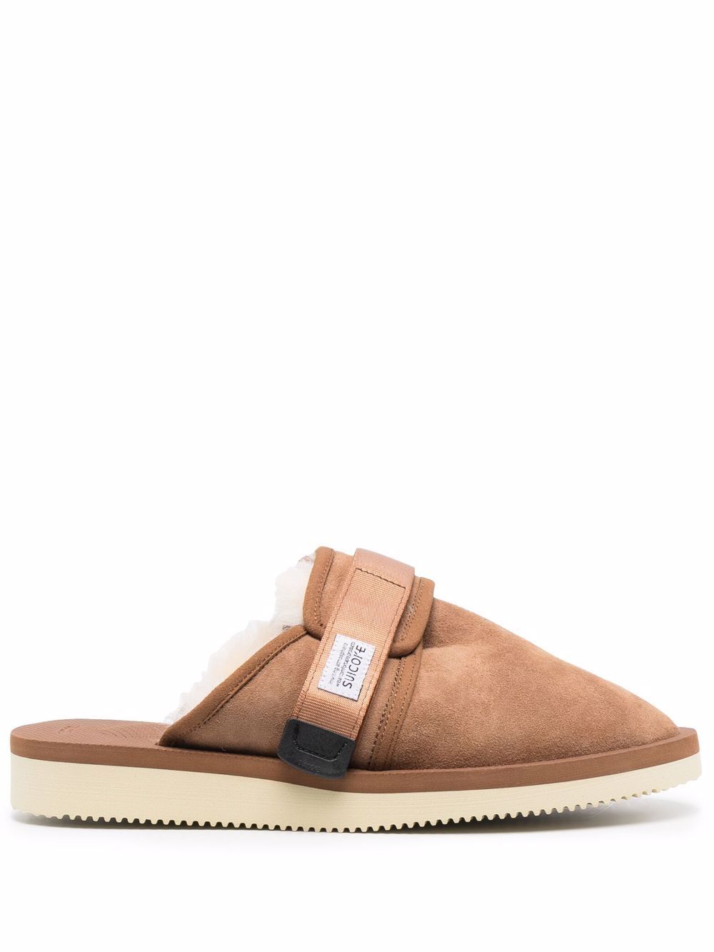 Suicoke fur lining slippers - Brown von Suicoke