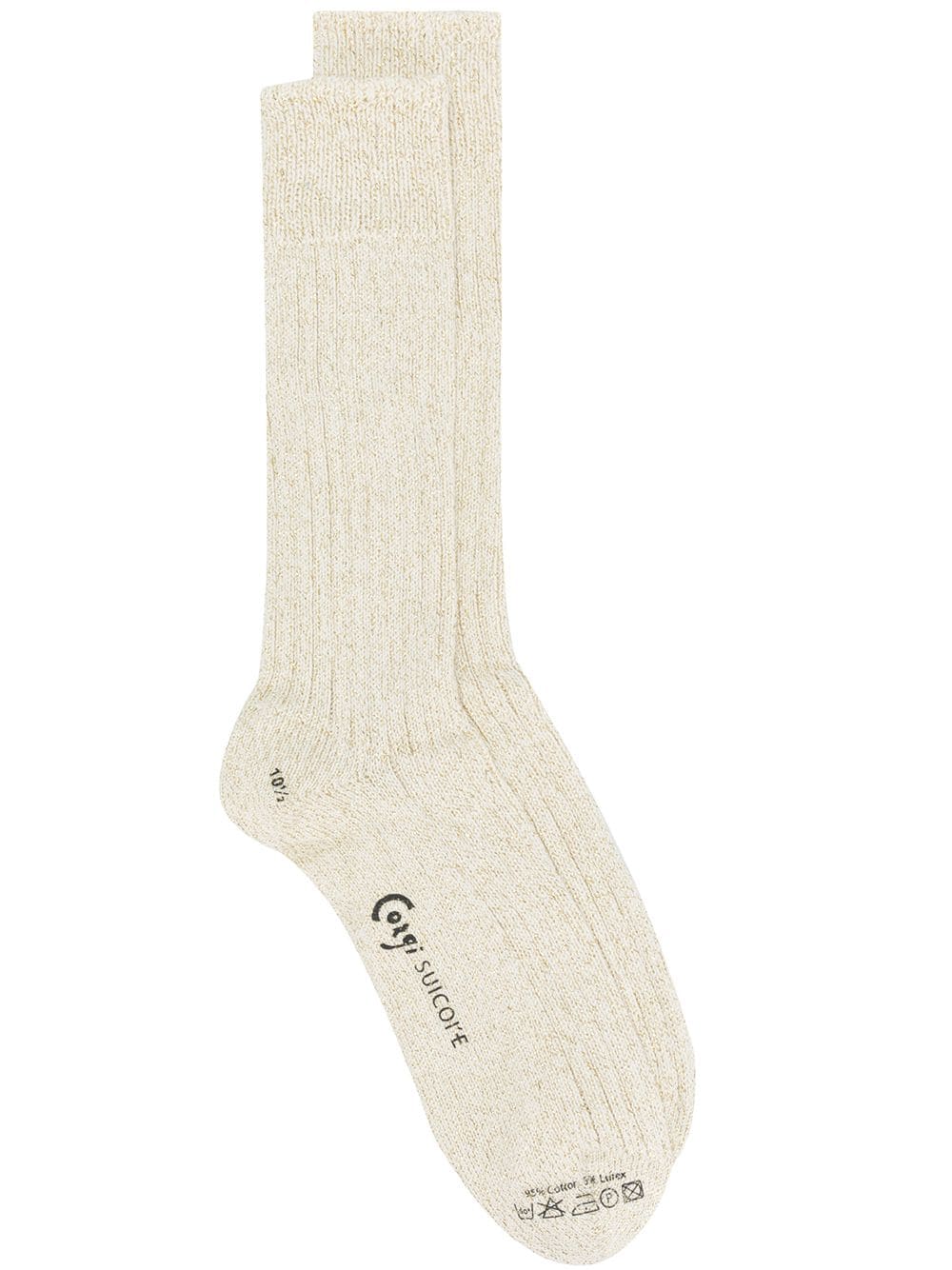 Suicoke lurex high socks - Neutrals von Suicoke